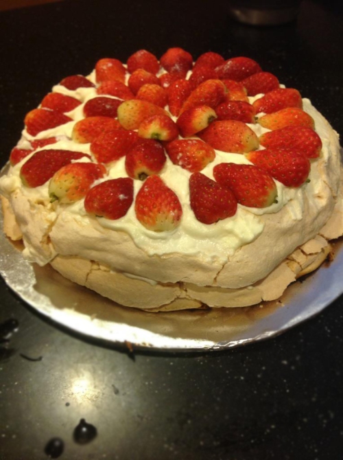 Weekend baking with my new Breville Mixing..Loving both Pavlova and my mixer.